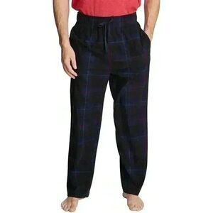 Nautica Sleepwear Plaid Fleece Sleep Pajama Pant, Size L